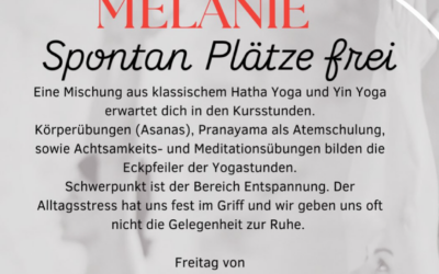 Wieder Plätze beim Yoga verfügbar